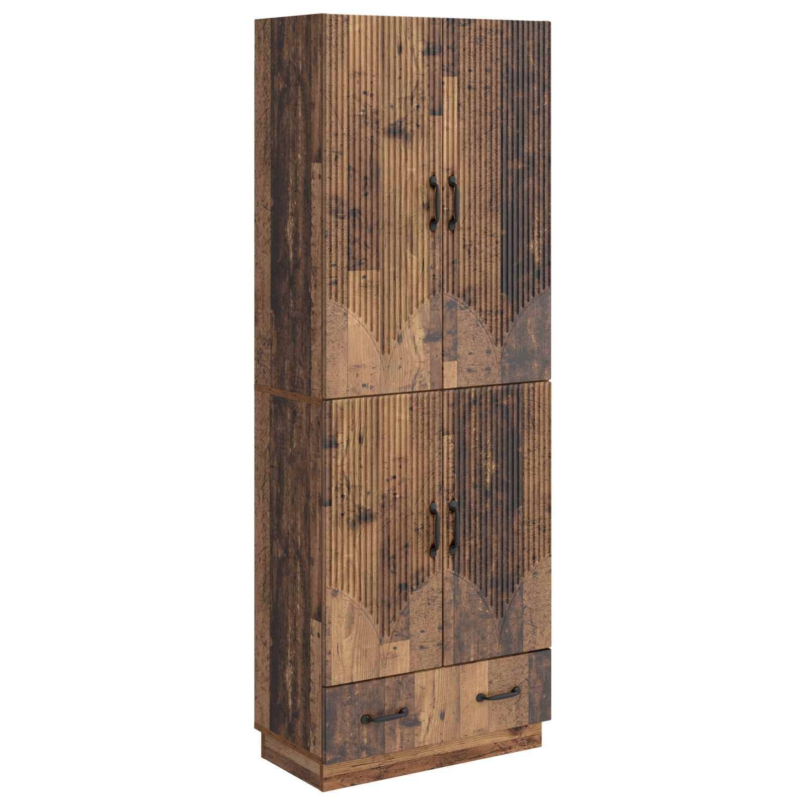 vidaXL Schrankset 2 pcs Altholz Holzwerkstoff