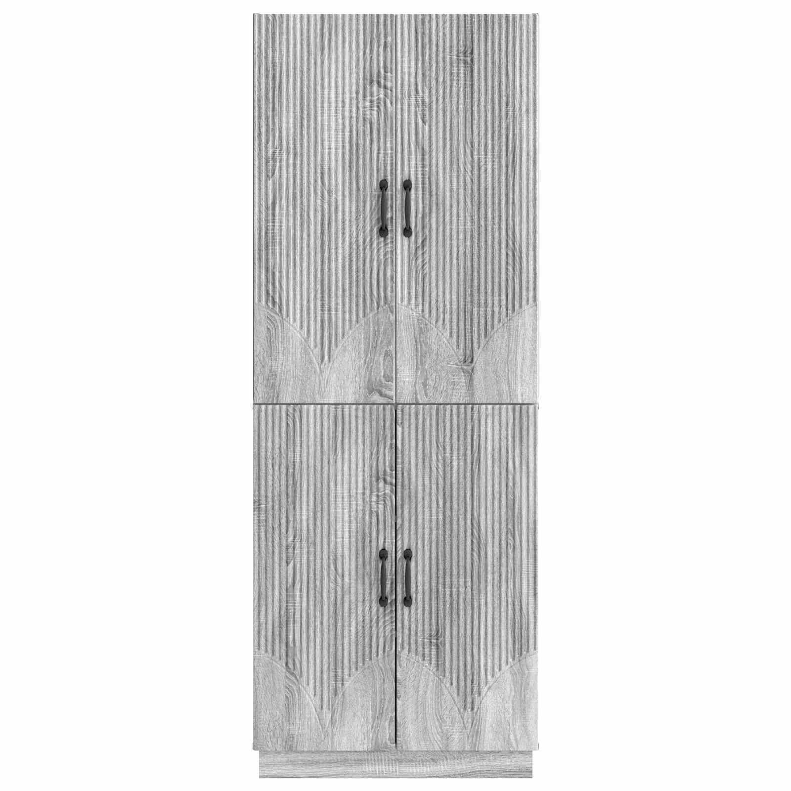 vidaXL Schrankset 2 pcs Grau Sonoma Holzwerkstoff