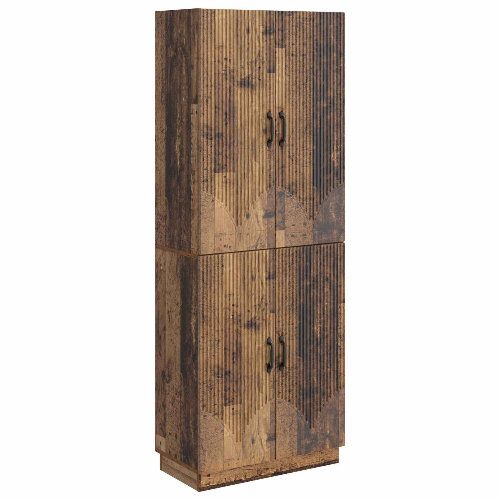 vidaXL Schrankset 2 pcs Altholz Holzwerkstoff