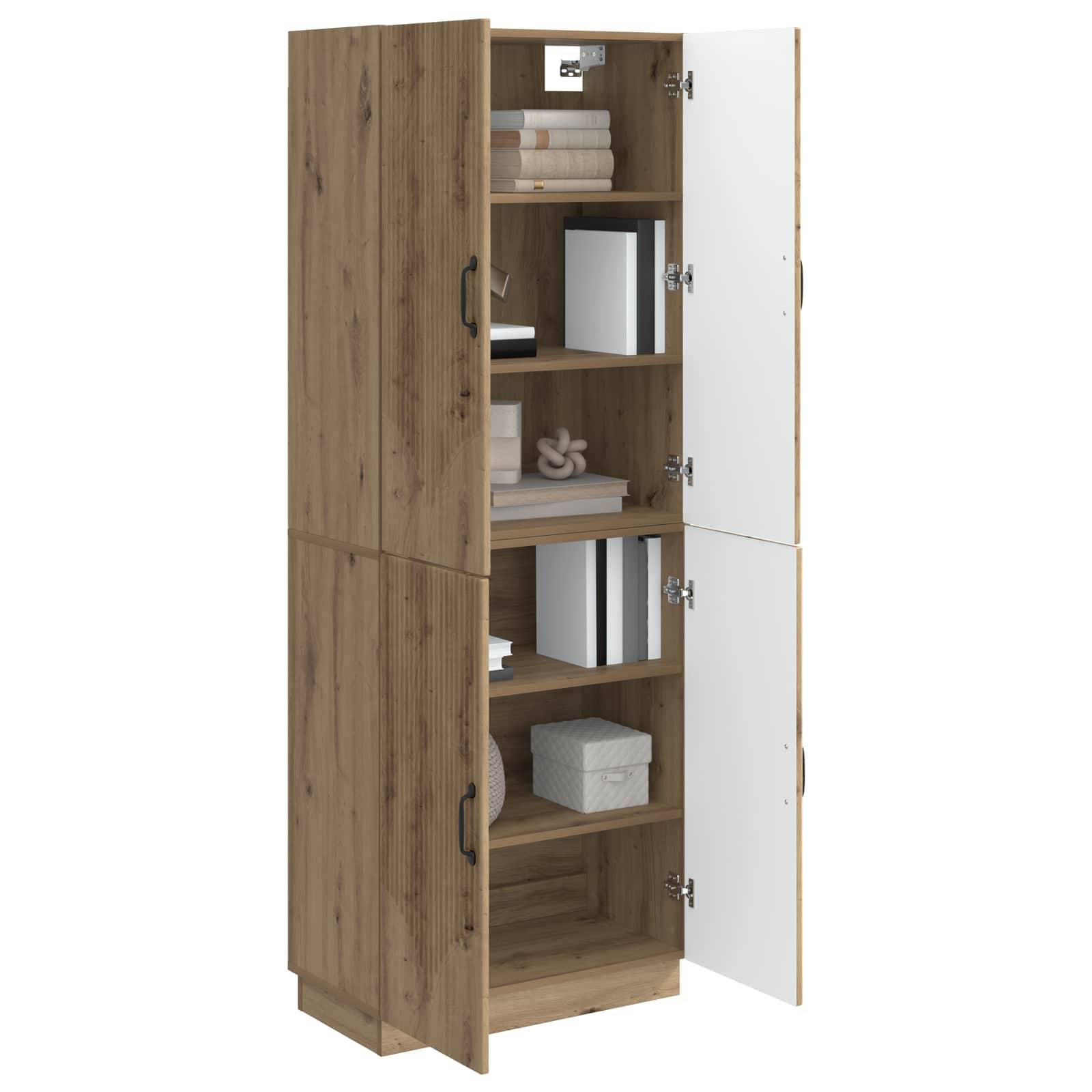 vidaXL Schrankset 2 Stk. Artisan-Eiche Holzwerkstoff