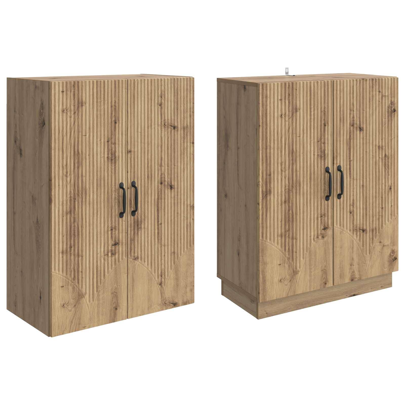 vidaXL Schrankset 2 Stk. Artisan-Eiche Holzwerkstoff