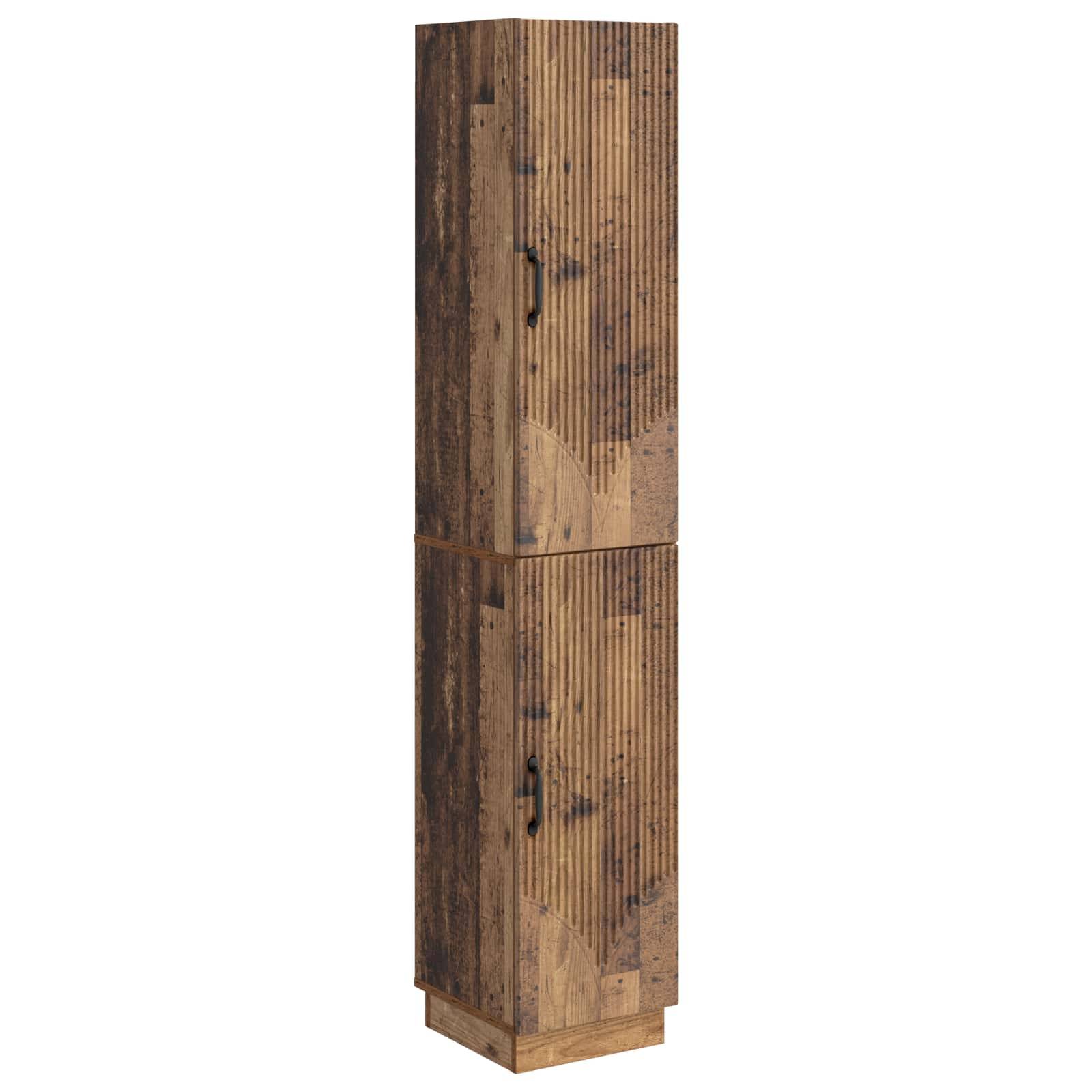 vidaXL Schrankset 2 pcs Altholz Holzwerkstoff