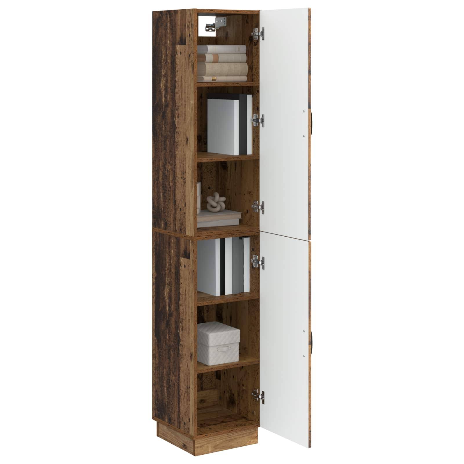 vidaXL Schrankset 2 pcs Altholz Holzwerkstoff