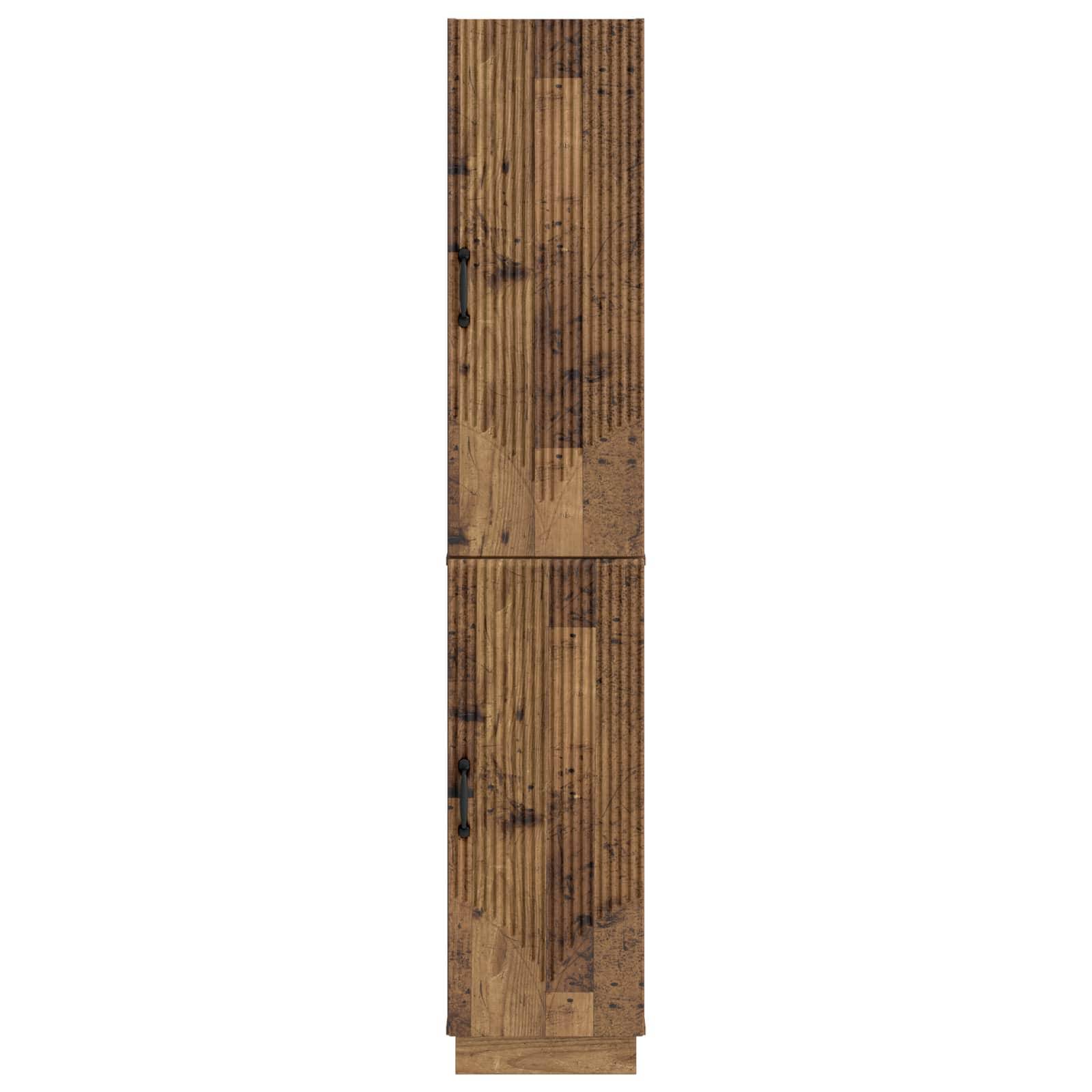 vidaXL Schrankset 2 pcs Altholz Holzwerkstoff