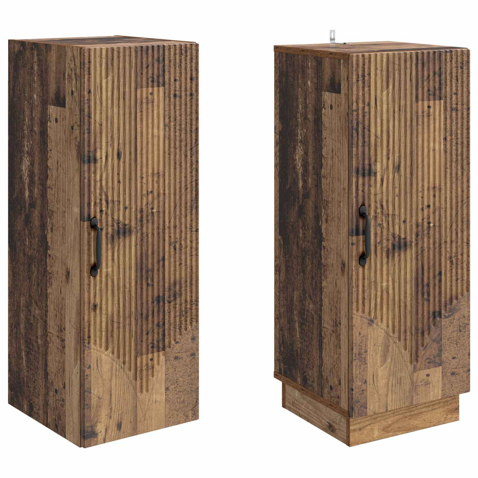 vidaXL Schrankset 2 pcs Altholz Holzwerkstoff
