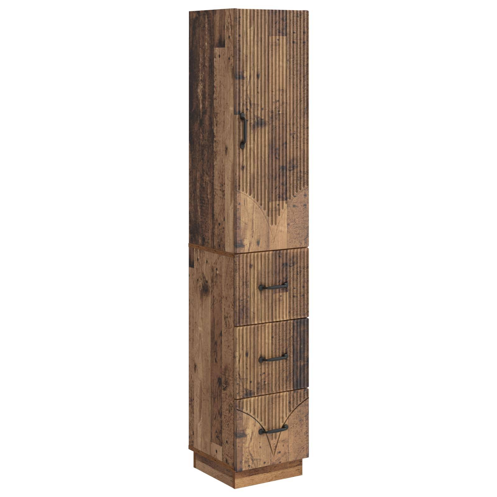 vidaXL Schrankset 2 pcs Altholz 33 x 34,5 x 87 cm Holzwerkstoff