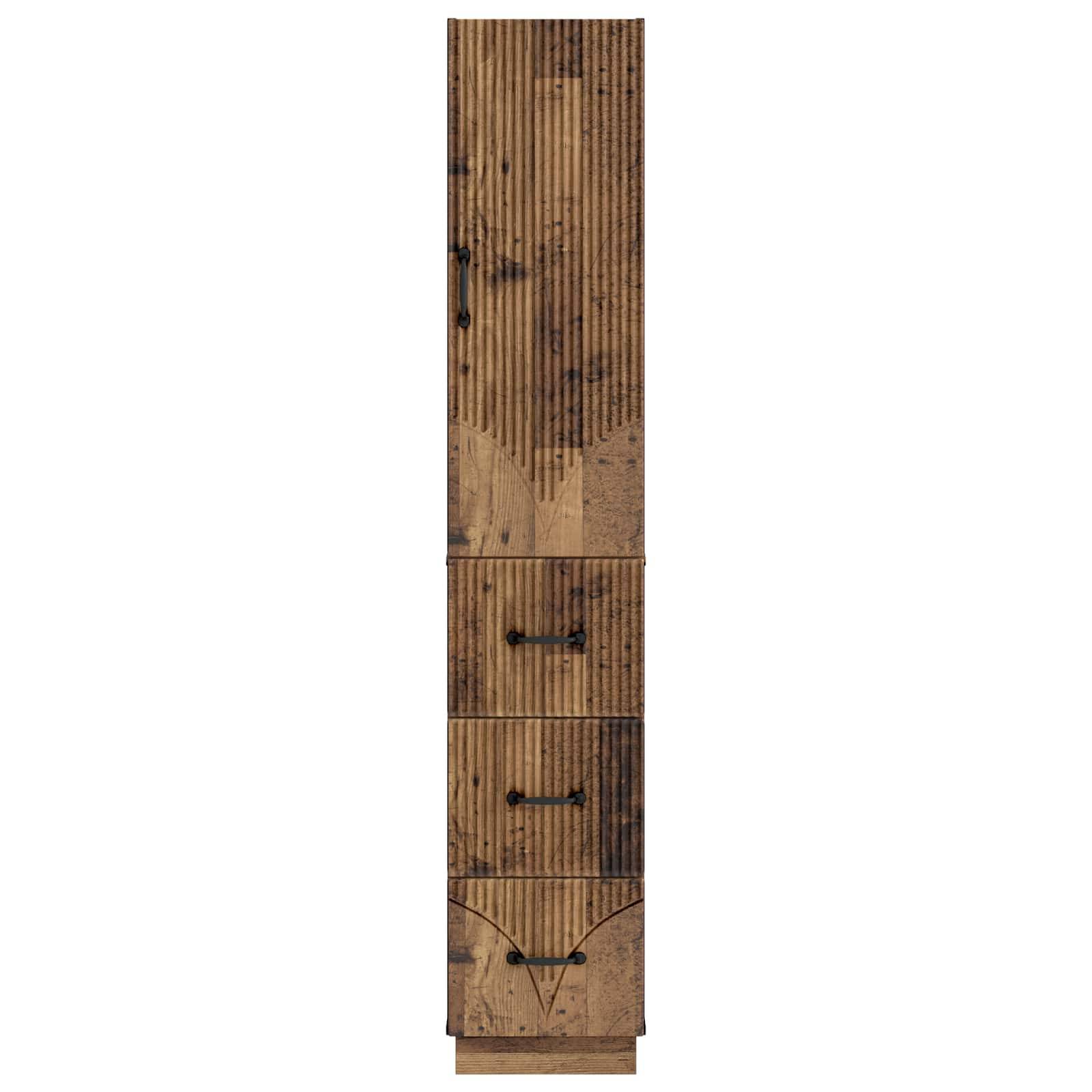 vidaXL Schrankset 2 pcs Altholz 33 x 34,5 x 87 cm Holzwerkstoff