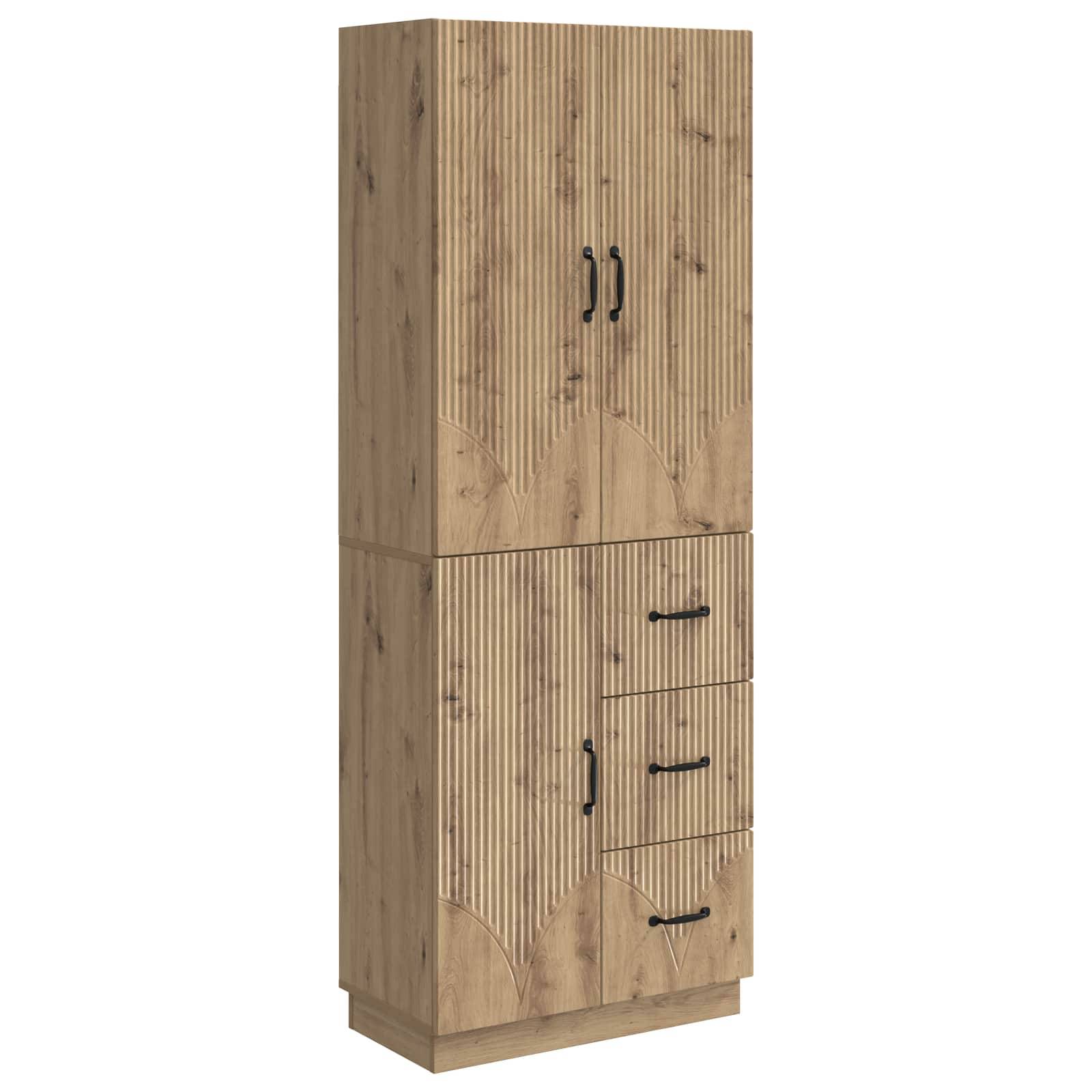 vidaXL Schrankset 2 Stk. Artisan-Eiche Holzwerkstoff