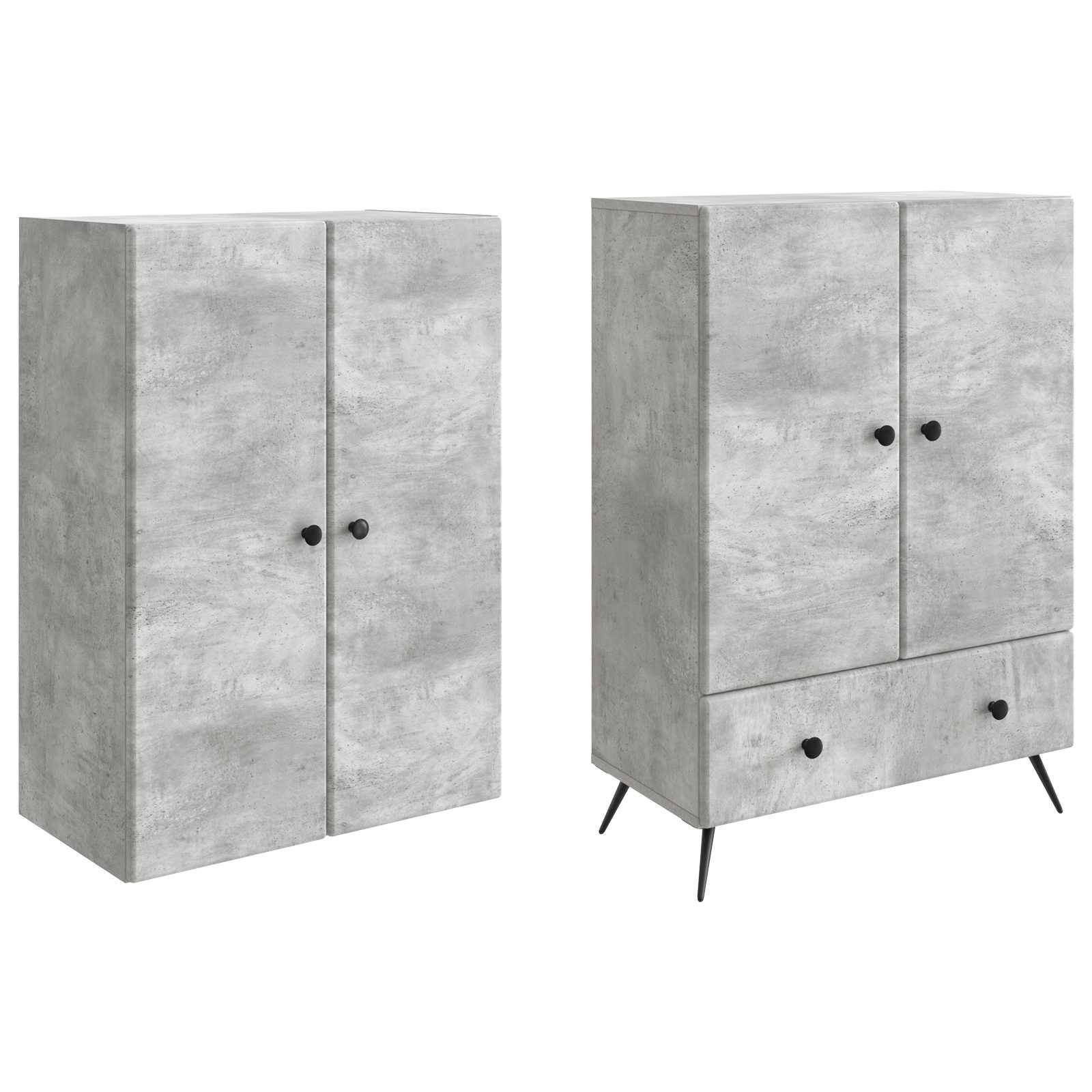 vidaXL Schrankset 2 pcs Holzwerkstoff