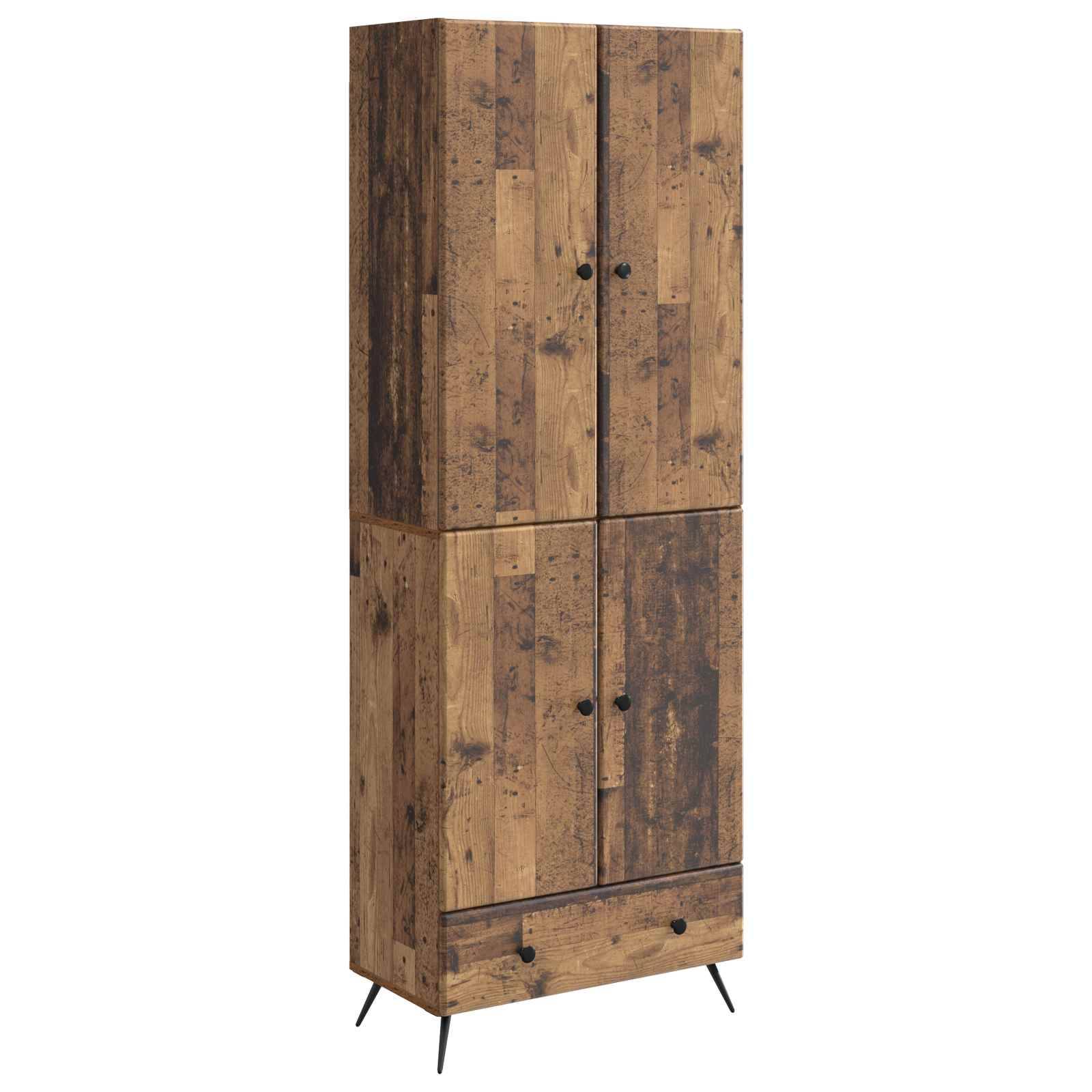 vidaXL Schrankset 2 pcs Altholz Holzwerkstoff