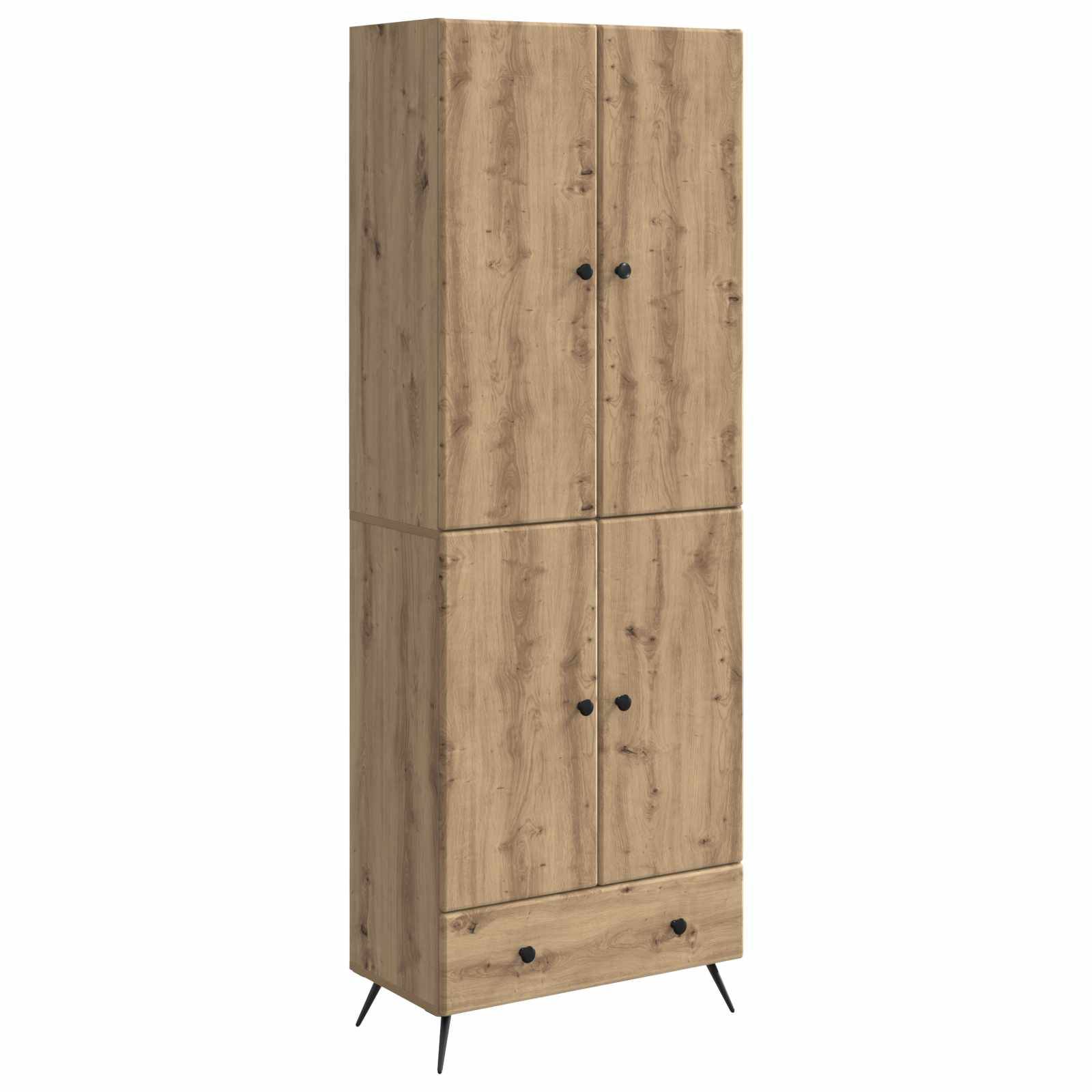 vidaXL Schrankset 2 Stk. Artisan-Eiche Holzwerkstoff