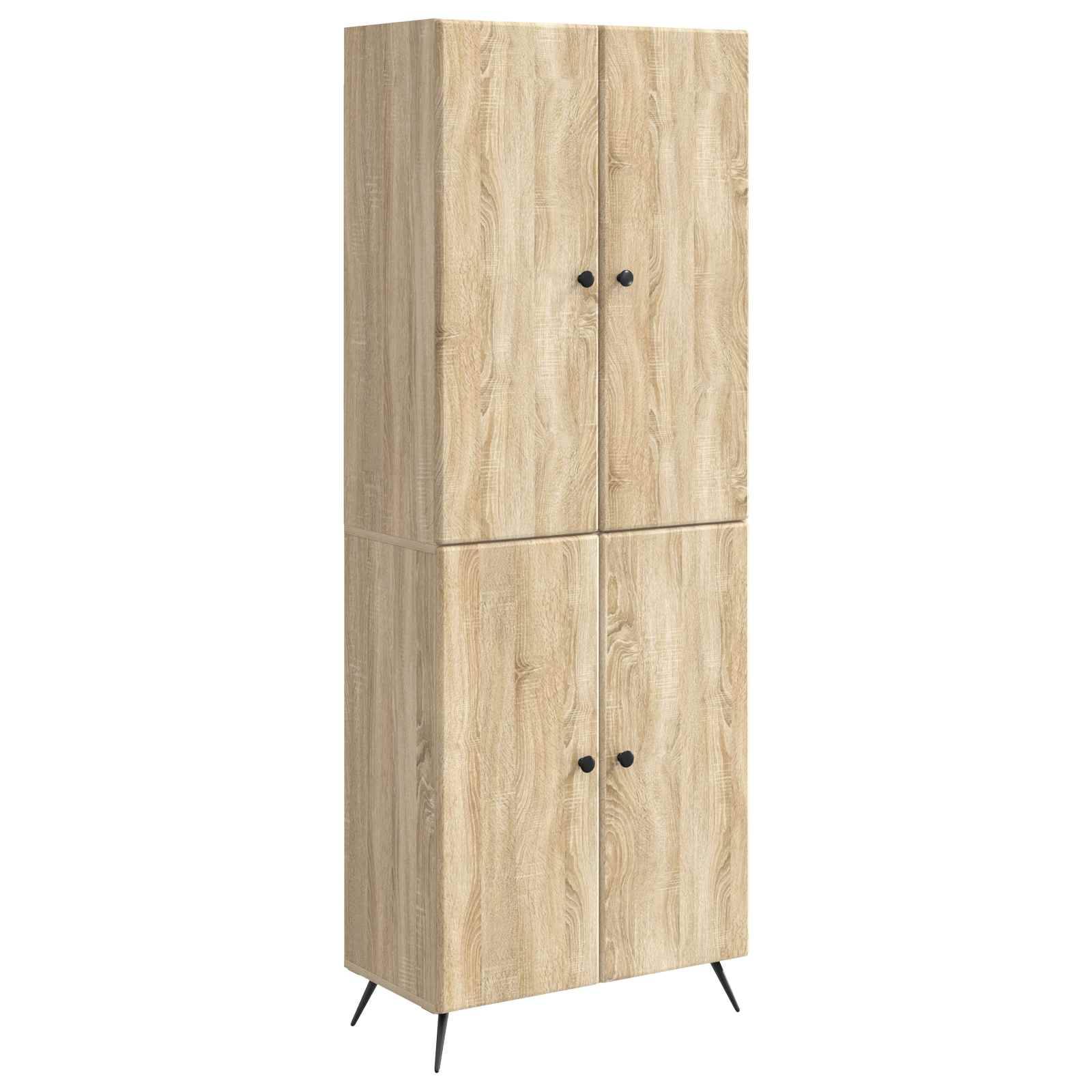 vidaXL Schrankset 2 pcs Sonoma-Eiche Holzwerkstoff