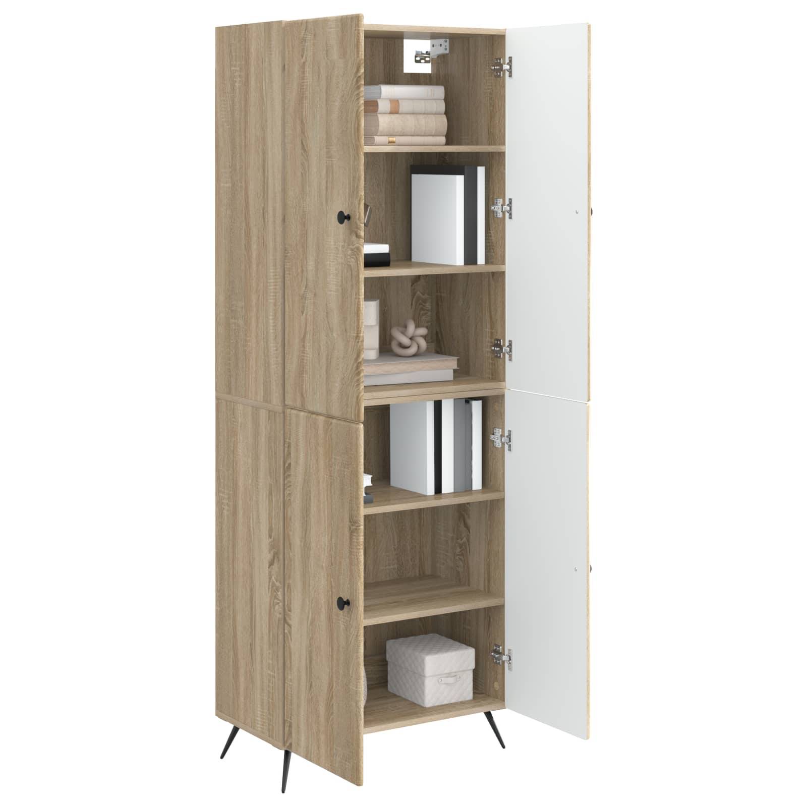 vidaXL Schrankset 2 pcs Sonoma-Eiche Holzwerkstoff
