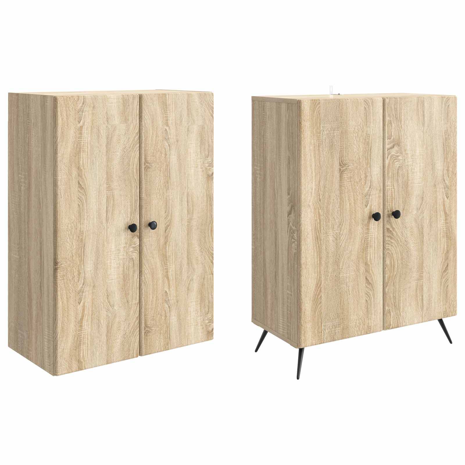 vidaXL Schrankset 2 pcs Sonoma-Eiche Holzwerkstoff
