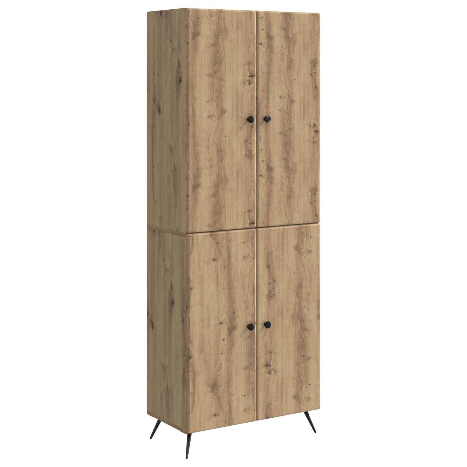 vidaXL Schrankset 2 Stk. Artisan-Eiche Holzwerkstoff
