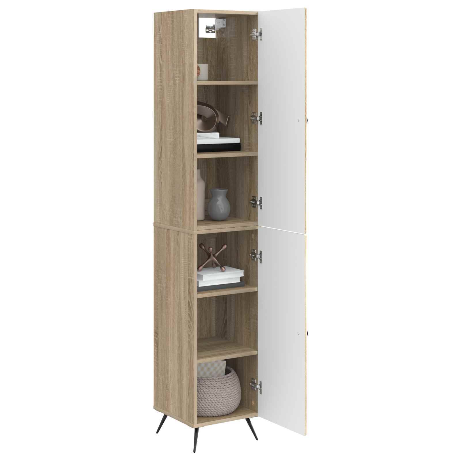 vidaXL Schrankset 2 pcs Sonoma-Eiche Holzwerkstoff