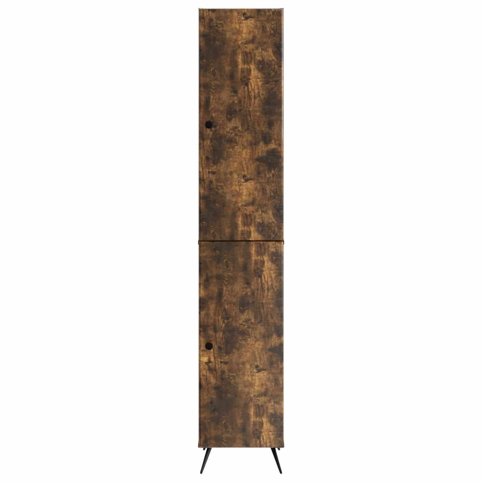 vidaXL Schrankset 2 pcs Geräucherte Eiche Holzwerkstoff