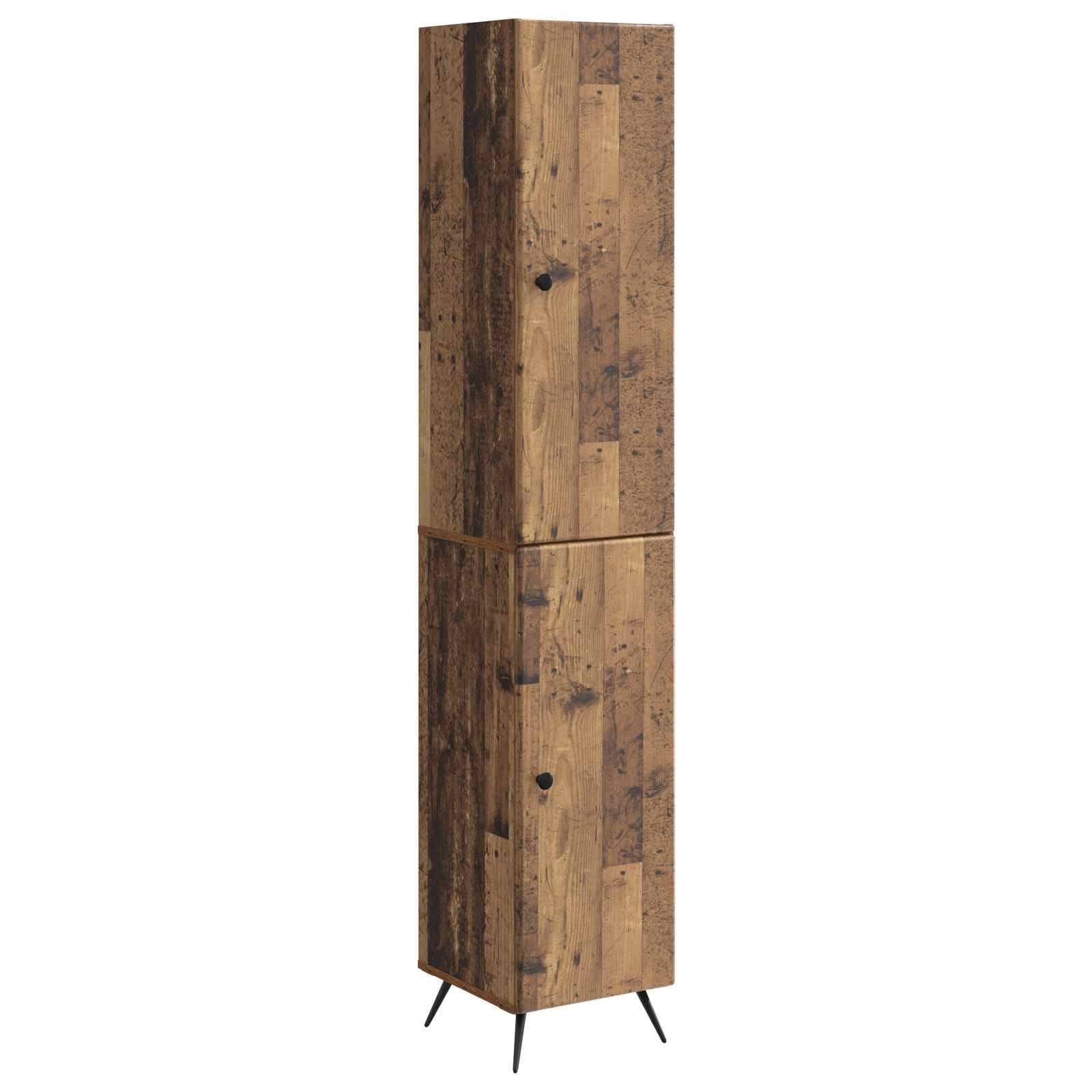 vidaXL Schrankset 2 pcs Altholz Holzwerkstoff