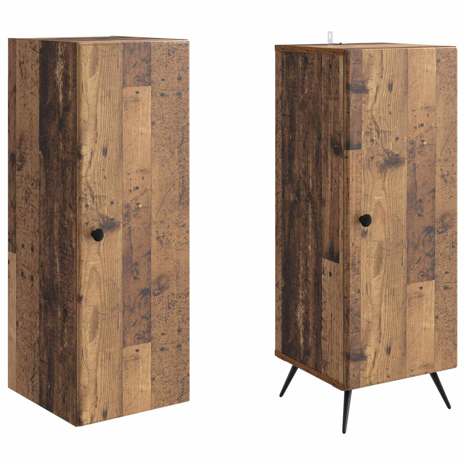 vidaXL Schrankset 2 pcs Altholz Holzwerkstoff