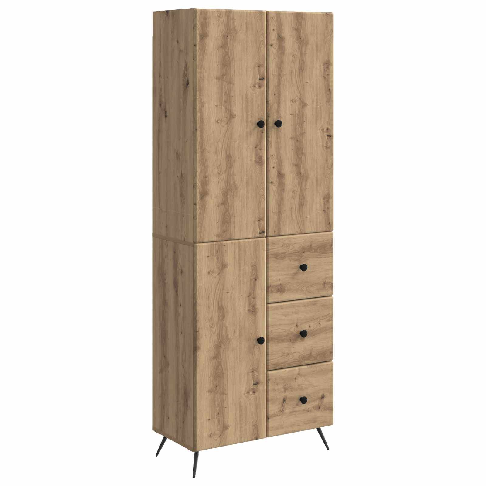vidaXL Schrankset 2 Stk. Artisan-Eiche Holzwerkstoff