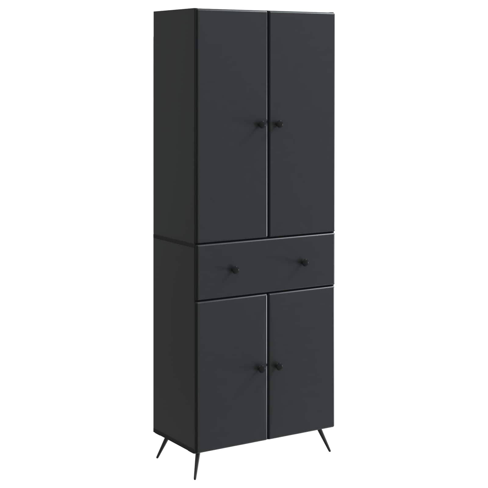 vidaXL 2 pcs Schwarz