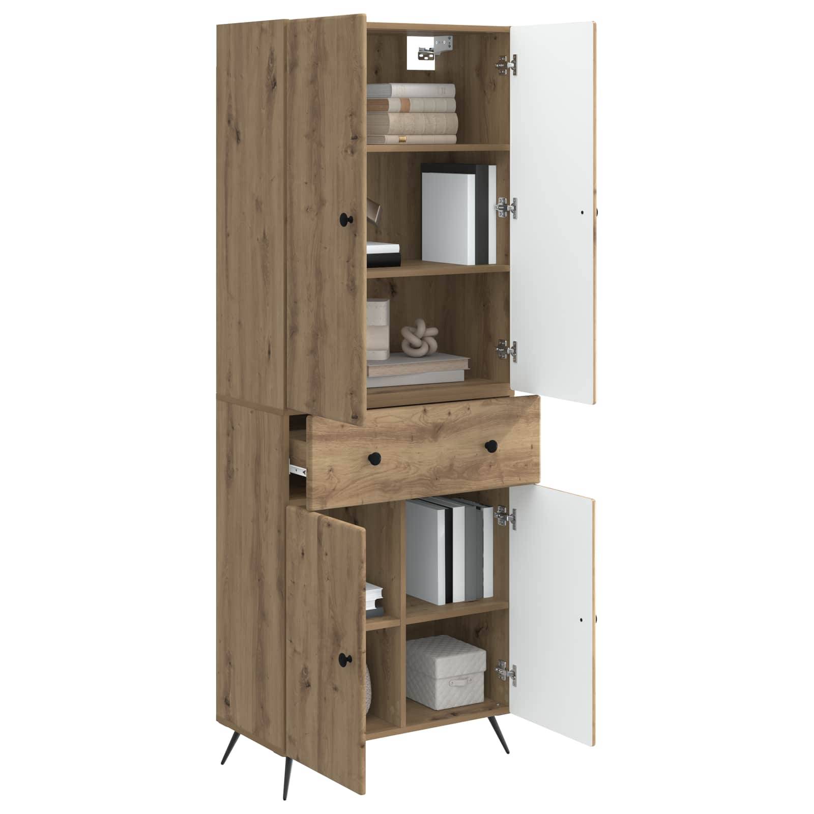 vidaXL 2 Stk. Artisan-Eiche