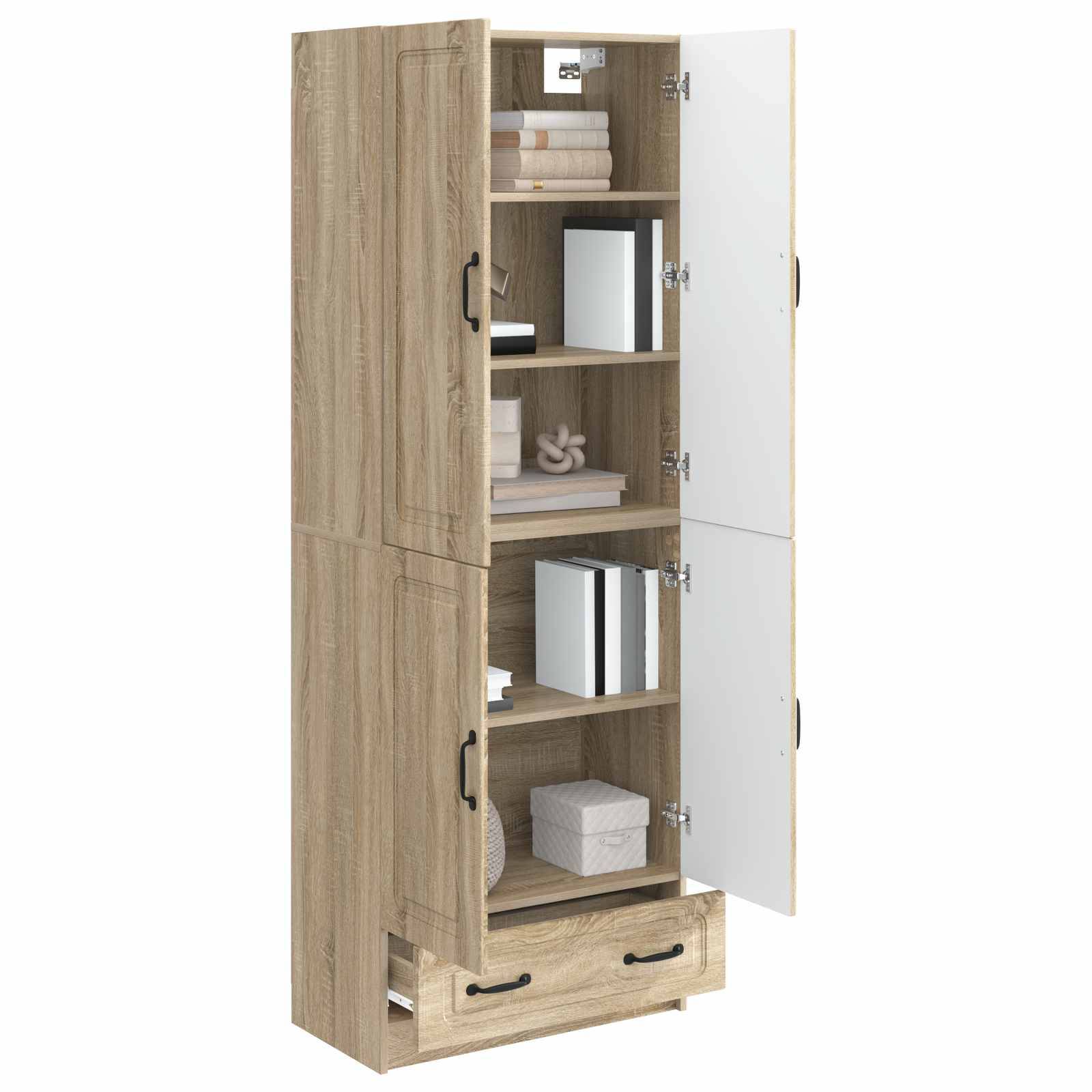 vidaXL Schrankset 2 pcs Sonoma-Eiche Holzwerkstoff