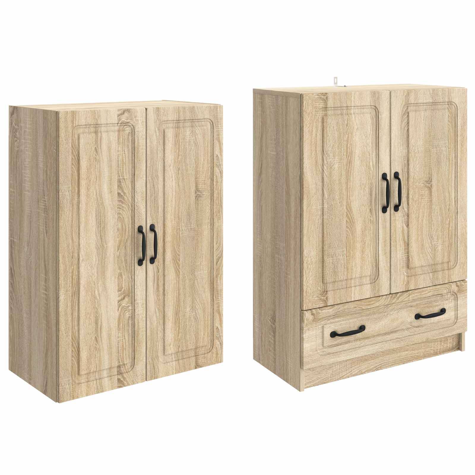 vidaXL Schrankset 2 pcs Sonoma-Eiche Holzwerkstoff