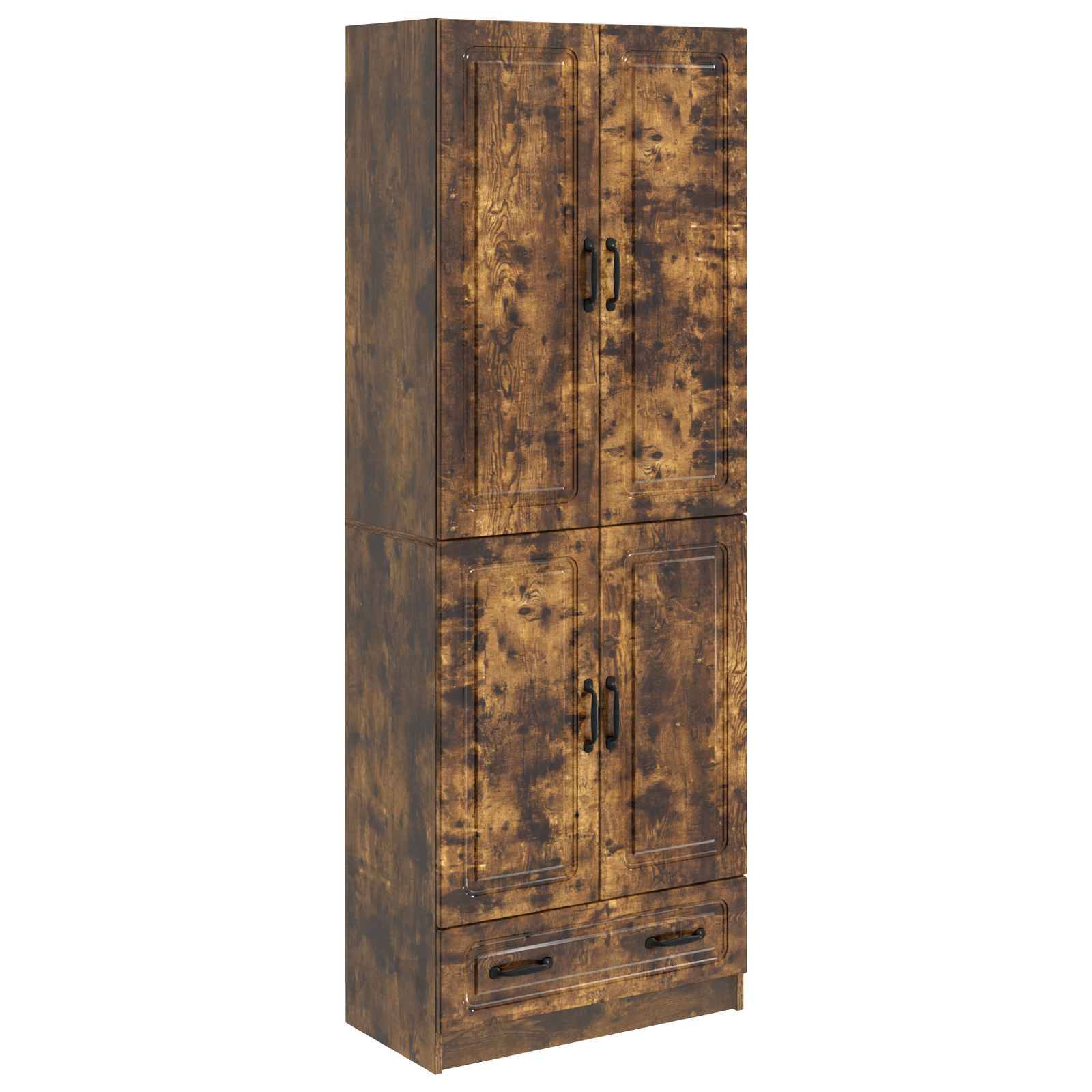 vidaXL Schrankset 2 pcs Geräucherte Eiche Holzwerkstoff
