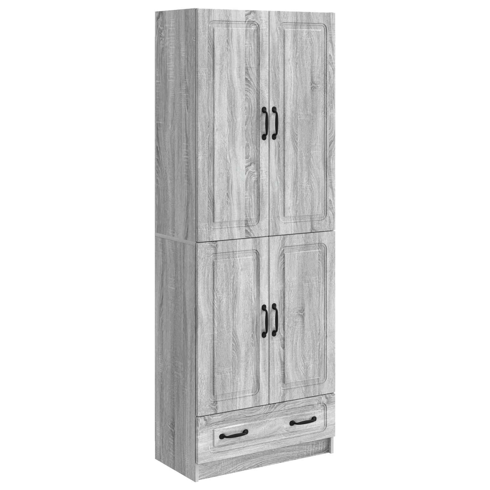 vidaXL Schrankset 2 pcs Grau Sonoma Holzwerkstoff