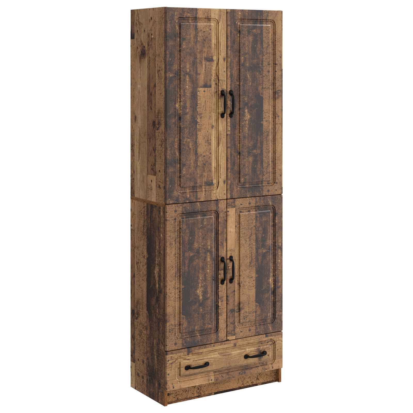 vidaXL Schrankset 2 pcs Altholz Holzwerkstoff