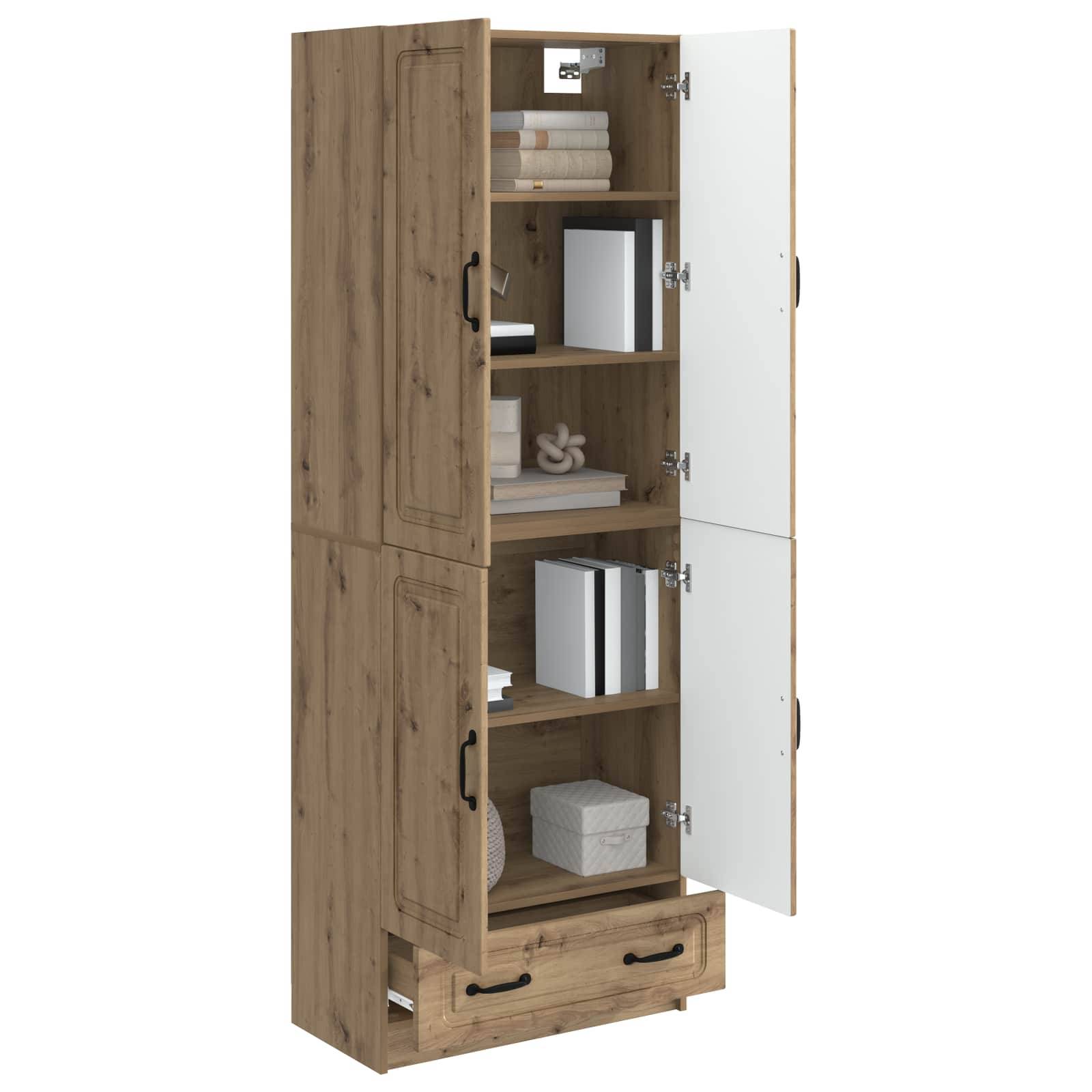 vidaXL Schrankset 2 Stk. Artisan-Eiche Holzwerkstoff