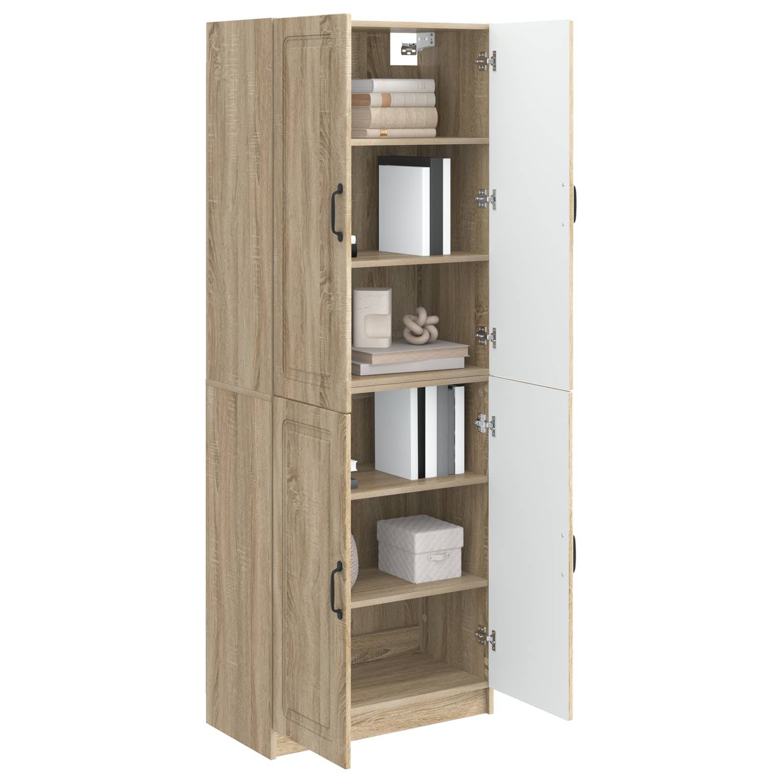 vidaXL Schrankset 2 pcs Sonoma-Eiche Holzwerkstoff