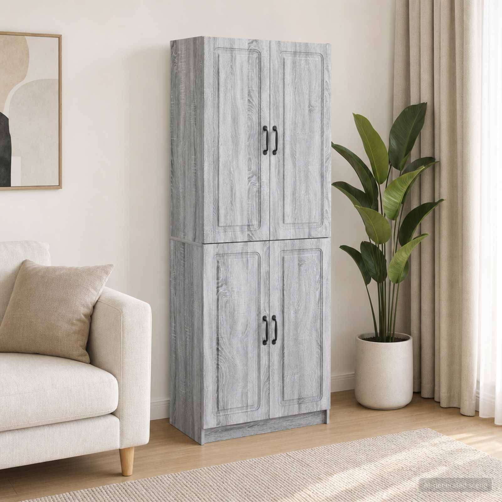 vidaXL Schrankset 2 pcs Holzwerkstoff