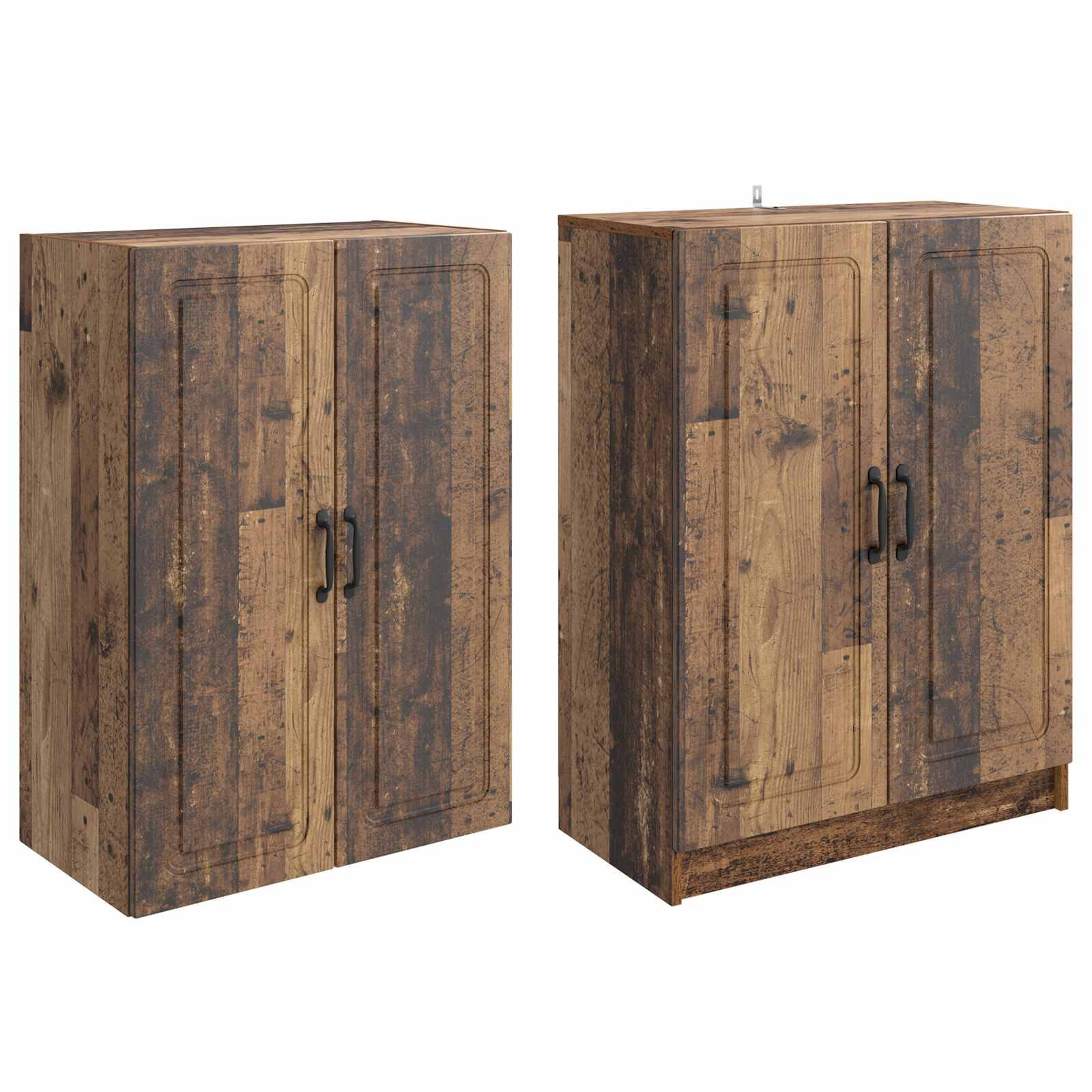 vidaXL Schrankset 2 pcs Holzwerkstoff