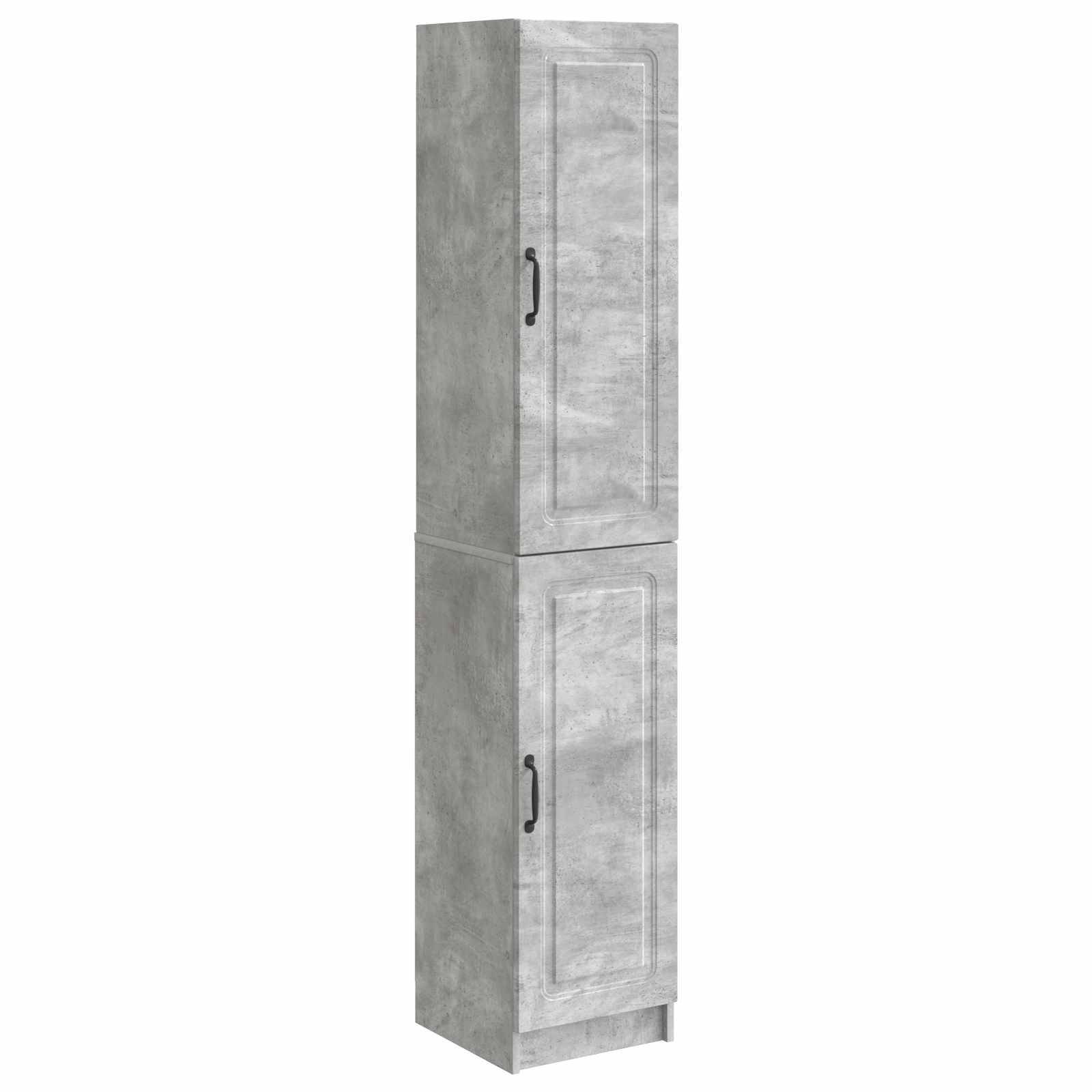 vidaXL Schrankset 2 pcs Betongrau Holzwerkstoff