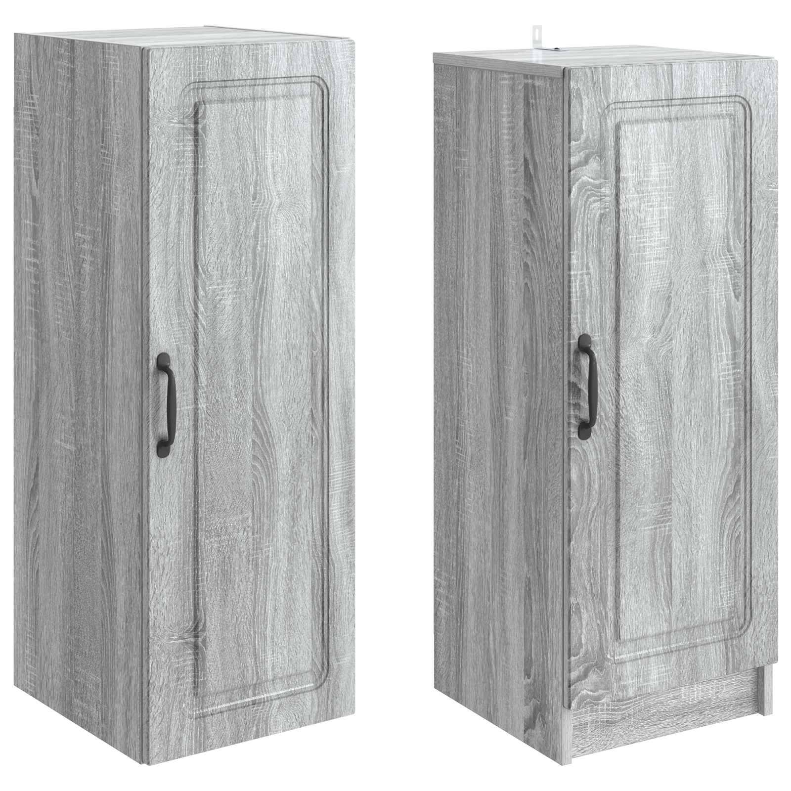 vidaXL Schrankset 2 pcs Grau Sonoma Holzwerkstoff