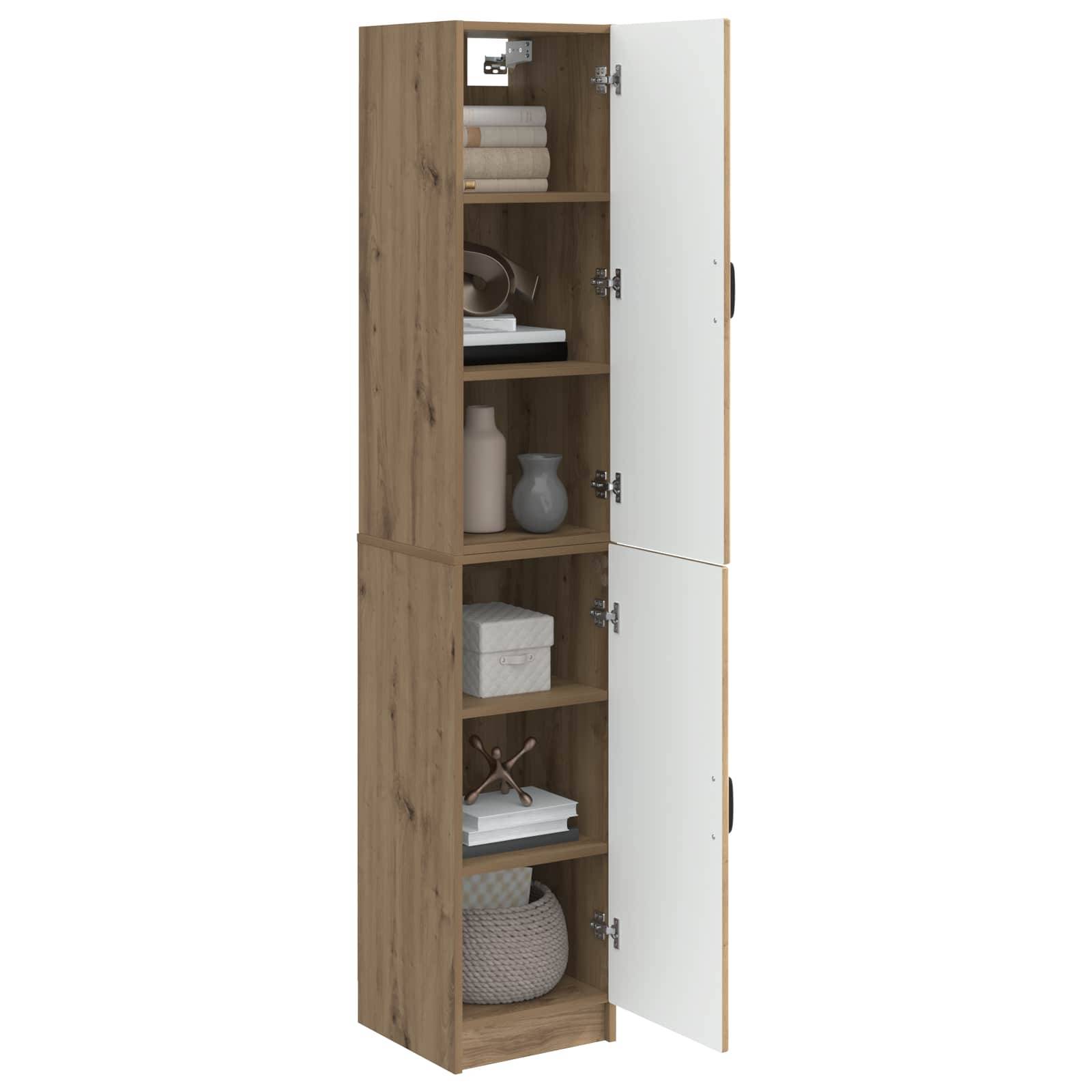 vidaXL Schrankset 2 Stk. Artisan-Eiche Holzwerkstoff