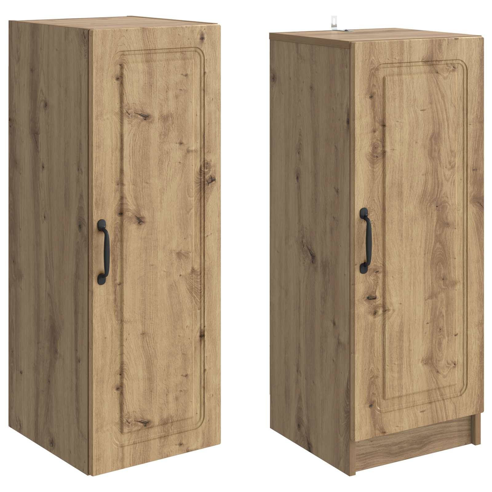 vidaXL Schrankset 2 Stk. Artisan-Eiche Holzwerkstoff