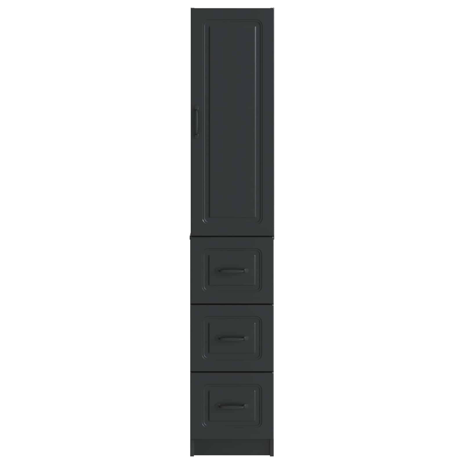 vidaXL Schrankset 2 pcs Schwarz 33 x 34,5 x 87 cm Holzwerkstoff