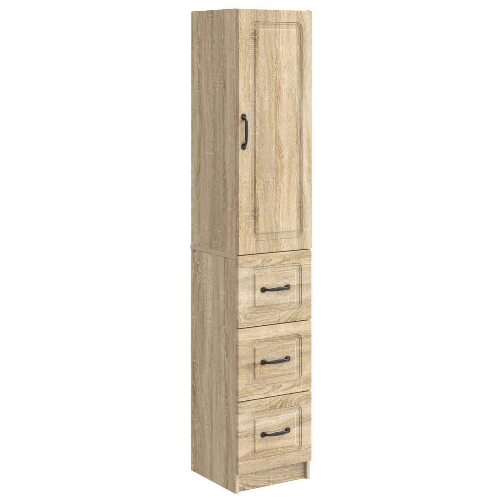 vidaXL Schrankset 2 pcs Sonoma-Eiche 33 x 34,5 x 87 cm Holzwerkstoff