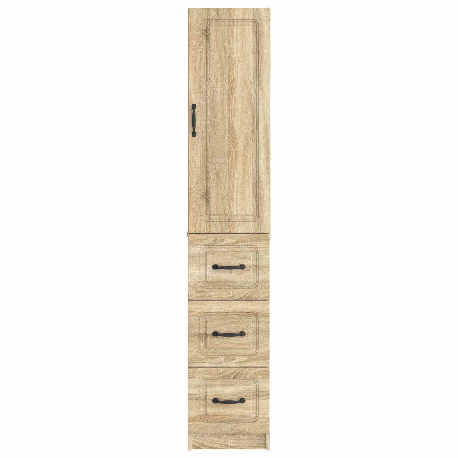 vidaXL Schrankset 2 pcs Sonoma-Eiche 33 x 34,5 x 87 cm Holzwerkstoff