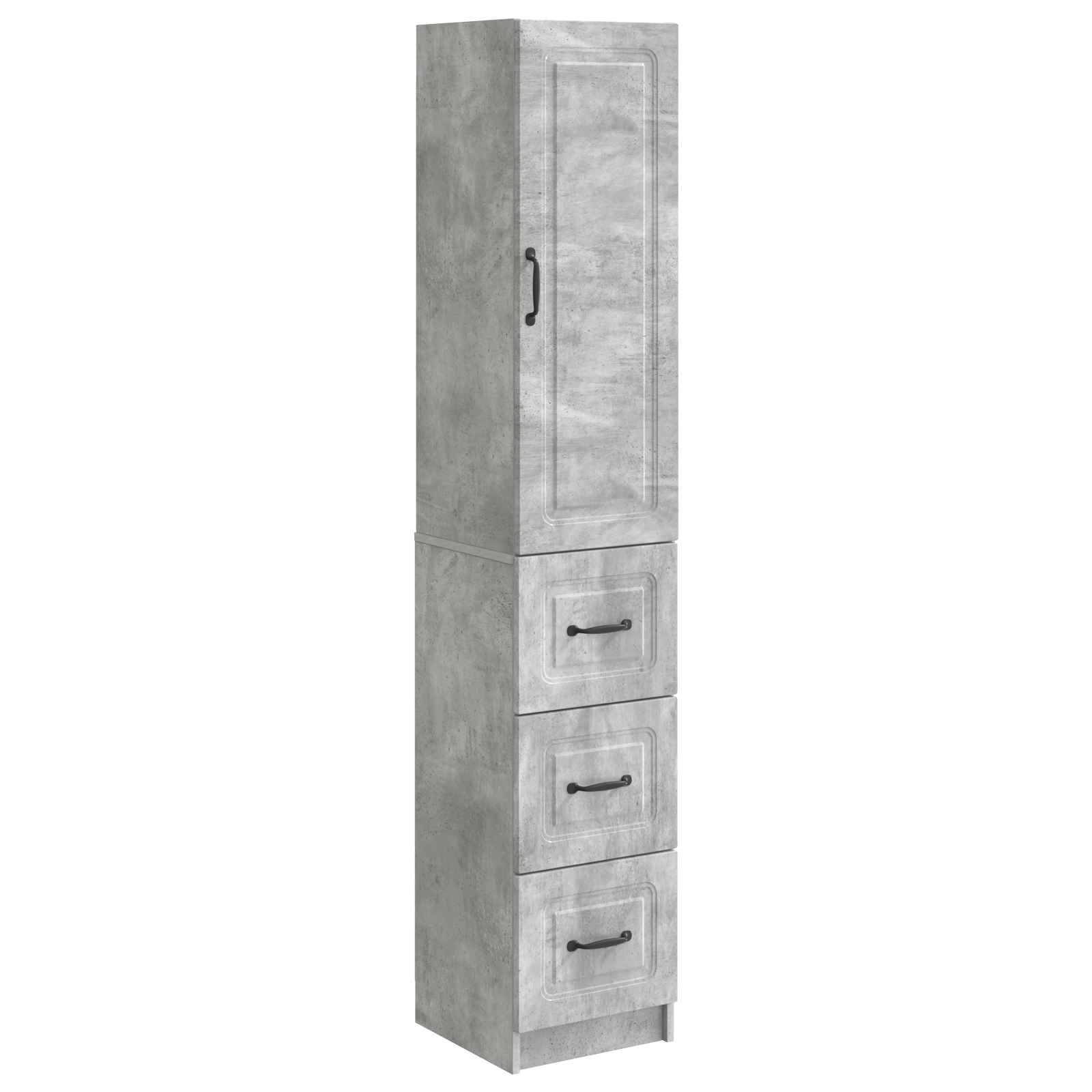 vidaXL Schrankset 2 pcs Betongrau 33 x 34,5 x 87 cm Holzwerkstoff