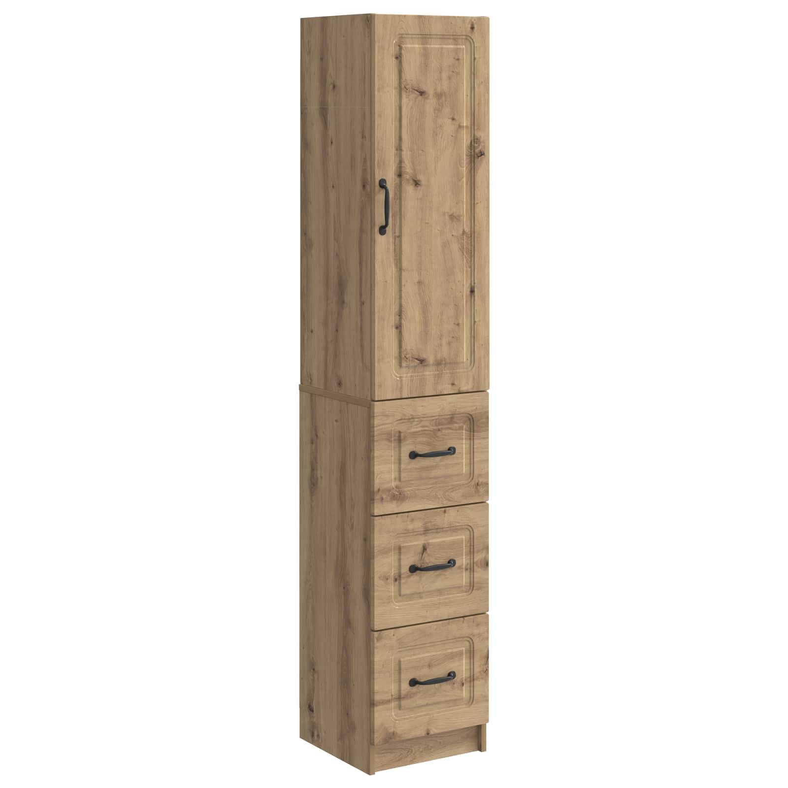 vidaXL Schrankset 2 pcs Artisan-Eiche 33 x 34,5 x 87 cm Holzwerkstoff