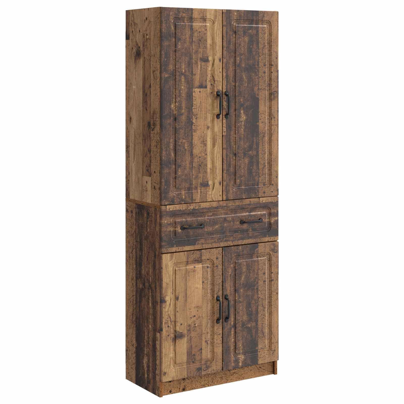 vidaXL Schrankset 2 pcs Altholz Holzwerkstoff