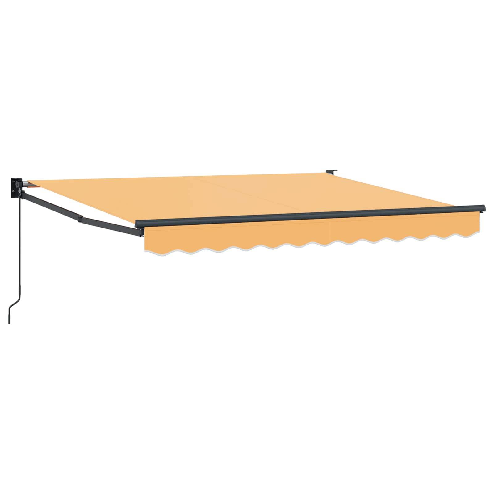 vidaXL Einziehbare Markise Sand 4,5 × 3 m 100% Polyester und Aluminium
