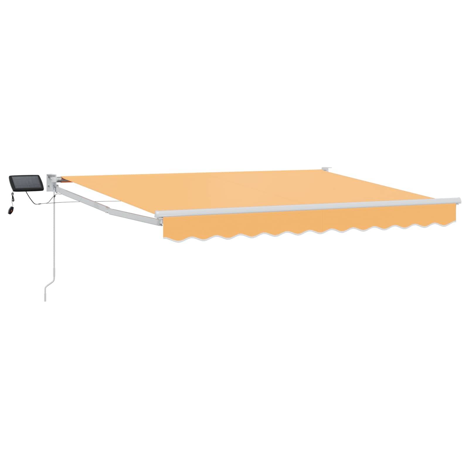 vidaXL Manuelle Gelenkarmmarkise mit LEDs Sand