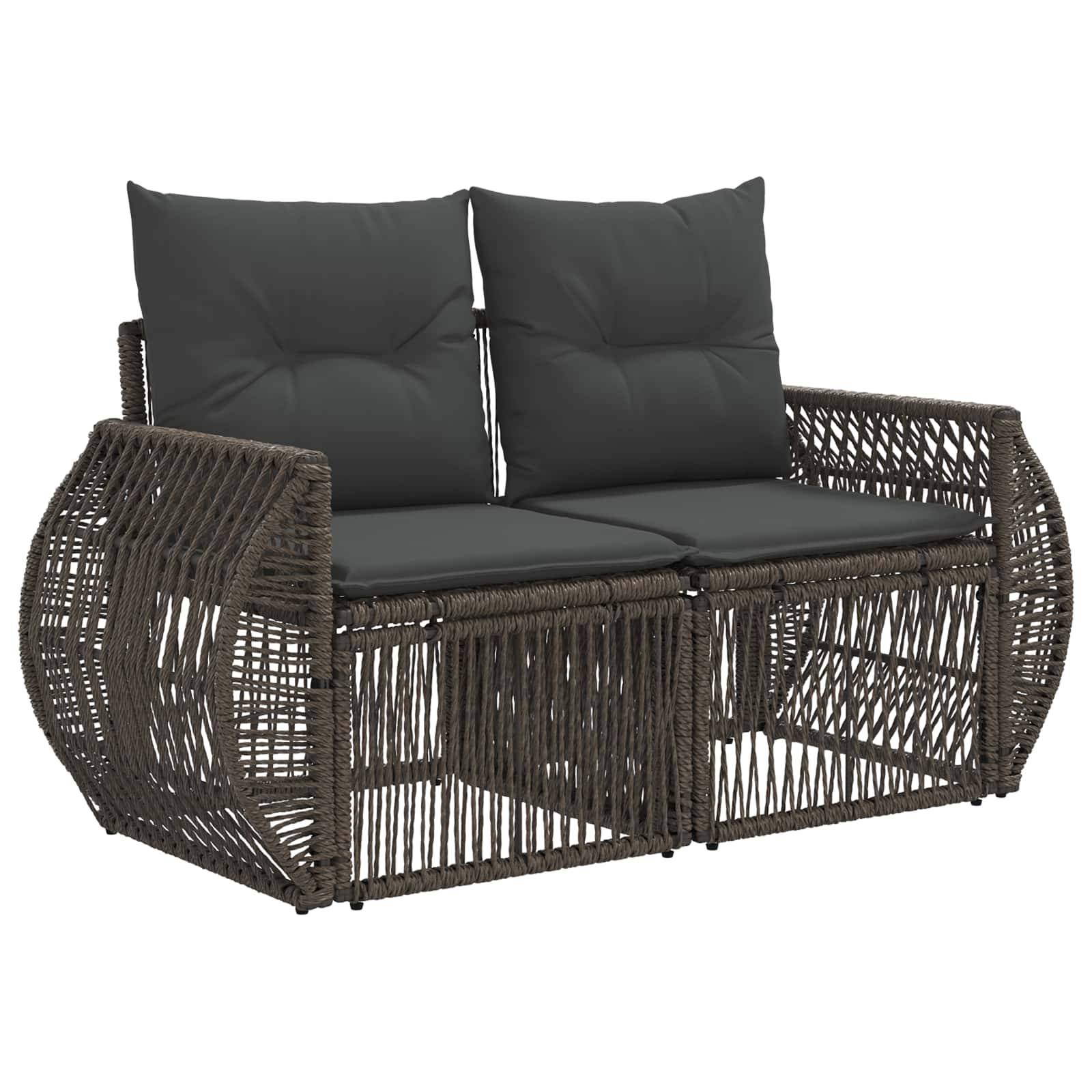 vidaXL Gartensofa-set 6 pcs Grau und Dunkelgrau Poly-Rattan