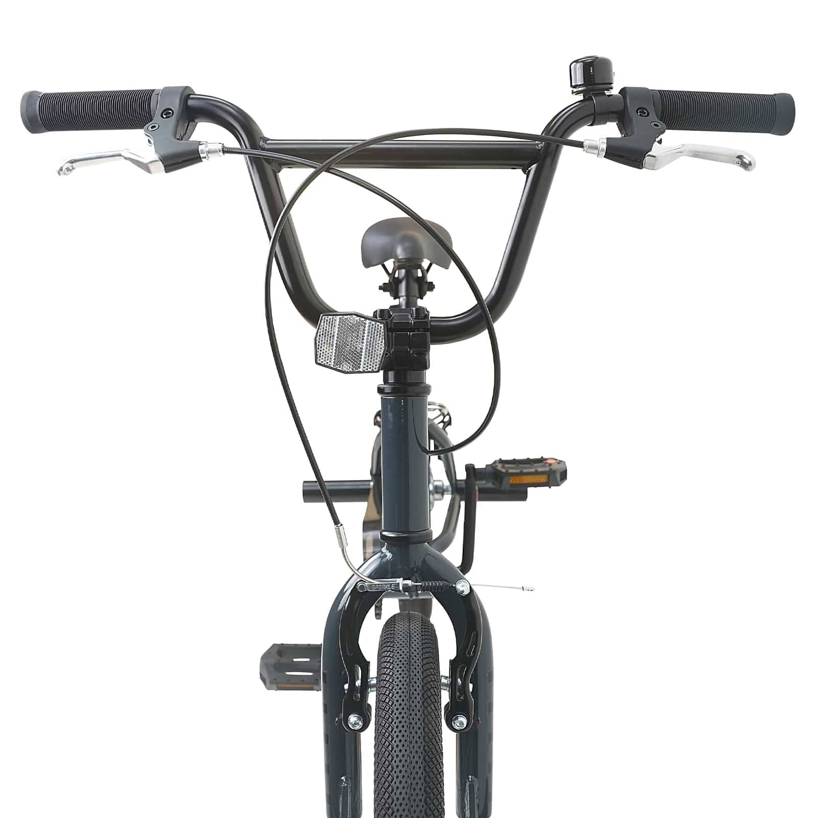 vidaXL BMX Rad 16 Zoll für 5-8 Jahre alt Dunkelgrau