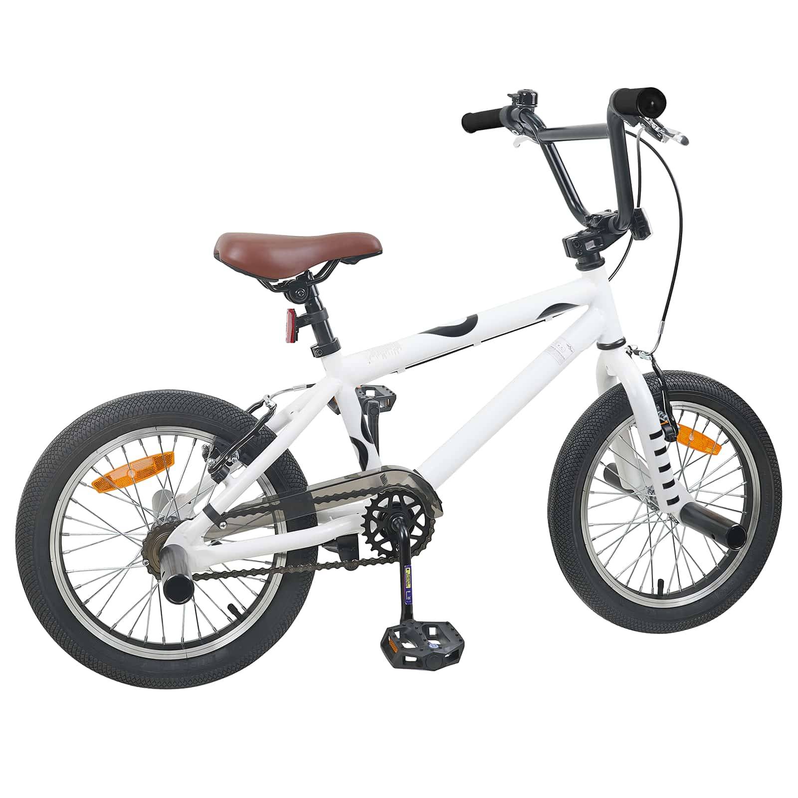 vidaXL BMX Rad 16 Zoll für 5-8 Jahre alt Weiß